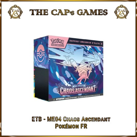 Pokémon ME04 Chaos Ascendente Cofre Treinador de Elite FR