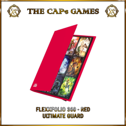 Ultimate Guard - Portfólio Flexxfolio 18 Bolsos 360 - Vermelho