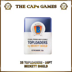 Beckett Shield - 25 Toploaders 35pt - Transparentes