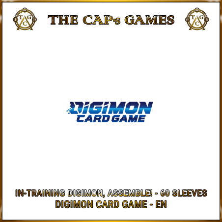 [pre-order] Digimon Card Game - Official Card Sleeves 04 - In-Training Digimon, Assemble! - 60 un.