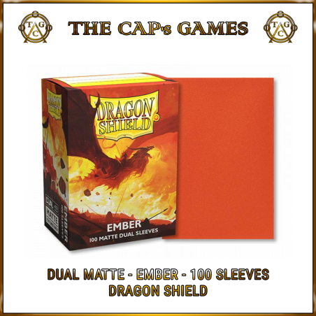 Dragon Shield - Dual Matte Ember - 100 protetores standard