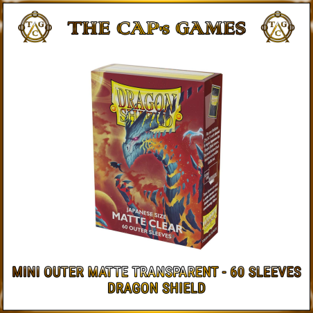 Dragon Shield - Mini Outer Matte Transparent - 60 protetores exteriores