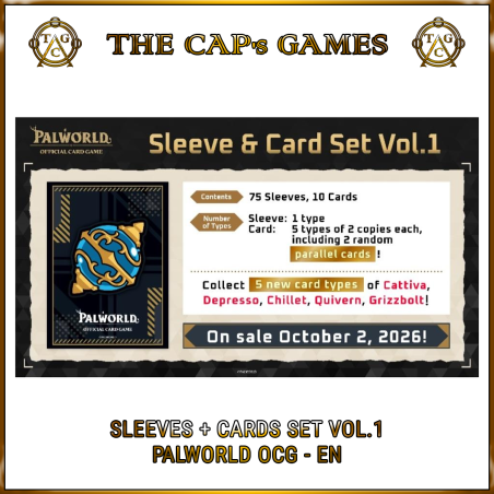 [pre-order] Palworld OCG - Sleeves + Cards Set Vol.1 - EN