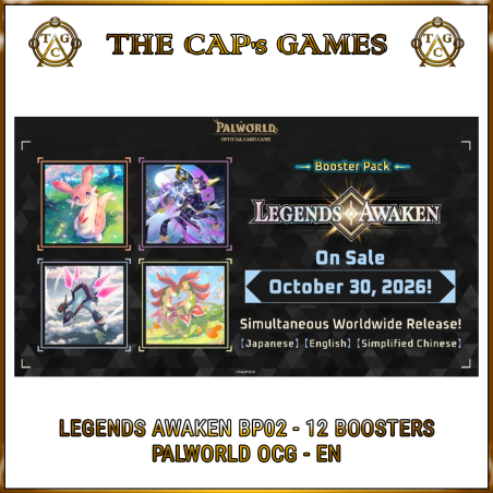 [pre-order] Palworld OCG - Legends Awaken BP02 - Caixa de 12 boosters - EN