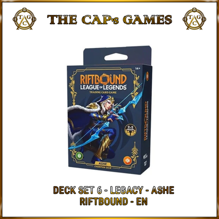 [pre-order] Riftbound - Legacy - Baralho de Campeão Ashe - EN