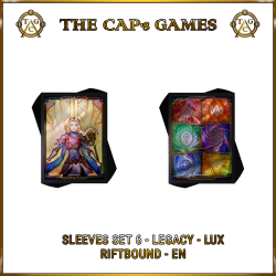 [pre-order] Riftbound - Legacy - Protetores de cartas Lux - 70 un.