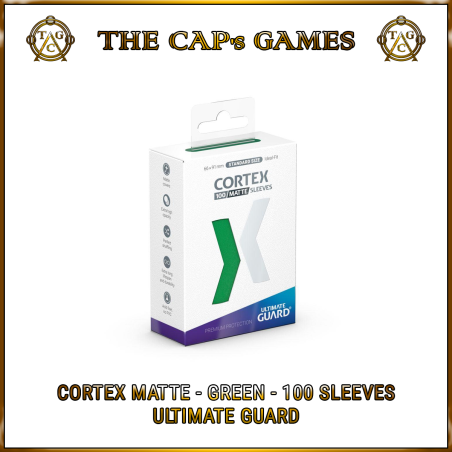 Ultimate Guard - Cortex Matte Verde - 100 protetores standard