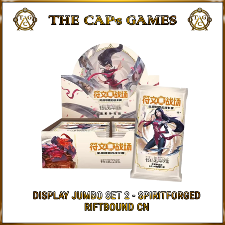 Riftbound - Display Jumbo com 12 pacotes Set 2 - Spiritforged - CN