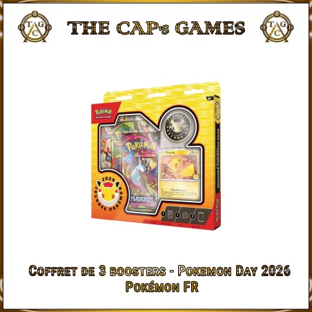 Pokémon Coffret 3 Boosters Pokémon Day 2026 FR | Carta Promo Pikachu