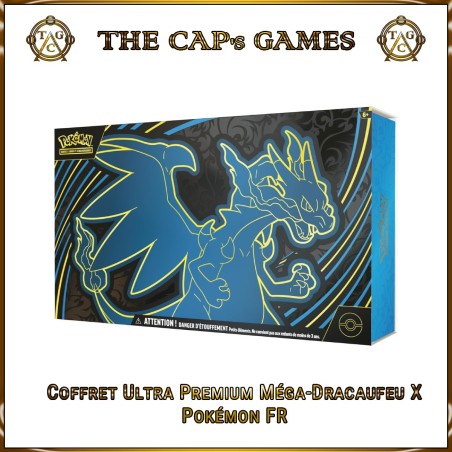 Pokémon Ultra Premium Méga-Dracaufeu X-ex 18 Boosters FR | Coffret JCC Pokémon