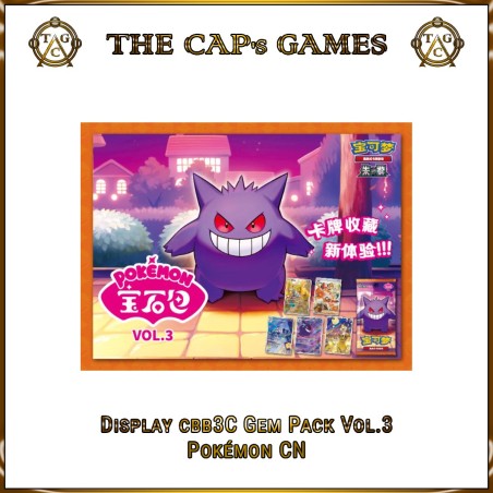 Pokémon Gem Pack Vol.3 CBB3C Booster Box 18 Packs | Cartas Pokémon